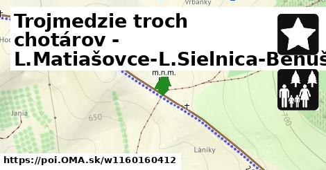 Trojmedzie troch chotárov - L.Matiašovce-L.Sielnica-Beňušovce