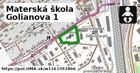 Materská škola Golianova 1