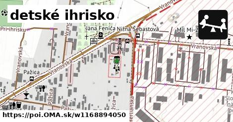 detské ihrisko