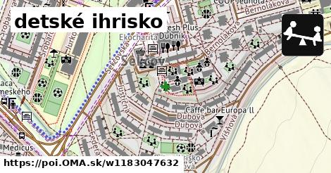 detské ihrisko