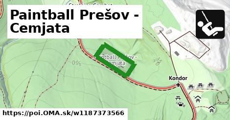 Paintball Prešov - Cemjata