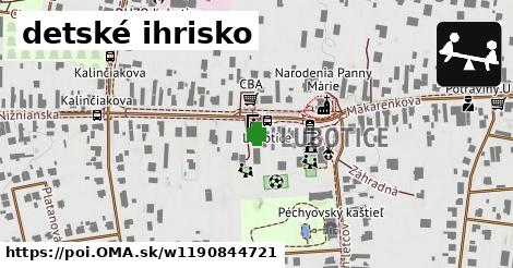 detské ihrisko