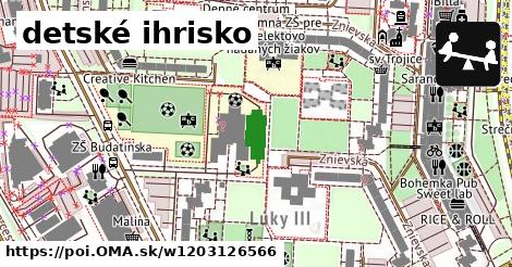 detské ihrisko