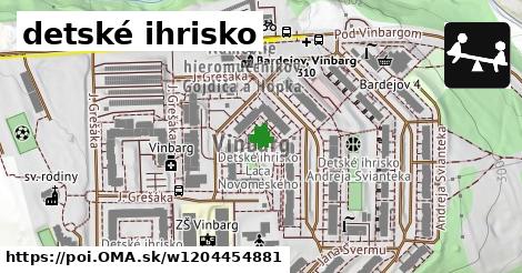 detské ihrisko