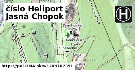 číslo Heliport Jasná Chopok