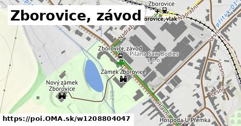 Zborovice, závod