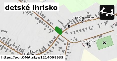 detské ihrisko