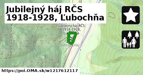 Jubilejný háj RČS 1918-1928, Ľubochňa