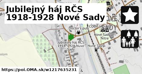 Jubilejný háj RČS 1918-1928 Nové Sady