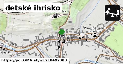 detské ihrisko