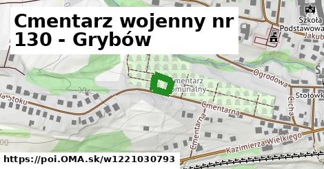 Cmentarz wojenny nr 130 - Grybów