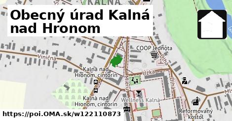 Obecný úrad Kalná nad Hronom