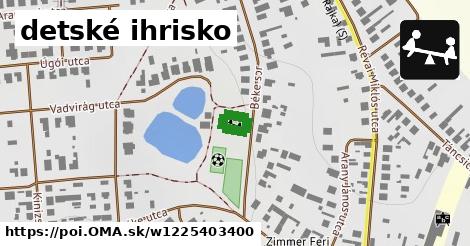 detské ihrisko