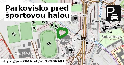 Parkovisko pred športovou halou