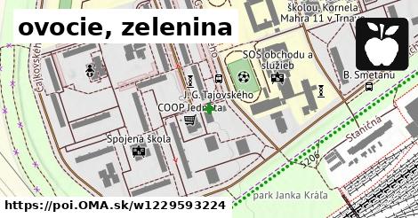 ovocie, zelenina