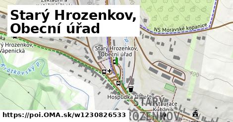 Starý Hrozenkov, Obecní úřad