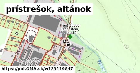 prístrešok, altánok