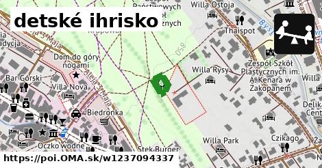 detské ihrisko