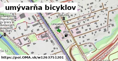 umývarňa bicyklov