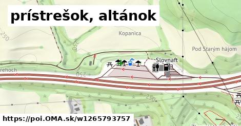 prístrešok, altánok