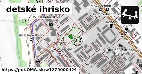 detské ihrisko