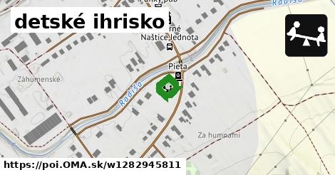 detské ihrisko