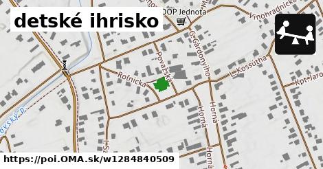 detské ihrisko