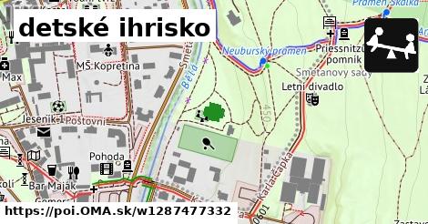 detské ihrisko