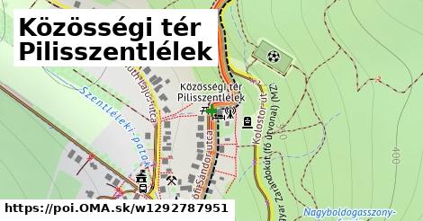 Közösségi tér Pilisszentlélek