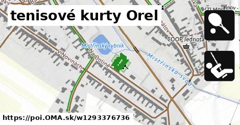 tenisové kurty Orel