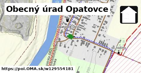 Obecný úrad Opatovce