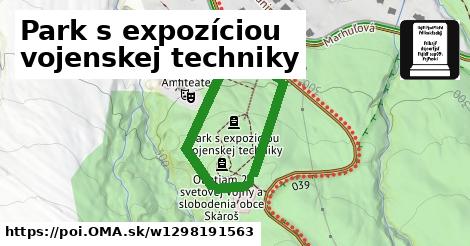 Park s expozíciou vojenskej techniky