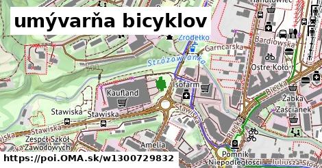 umývarňa bicyklov