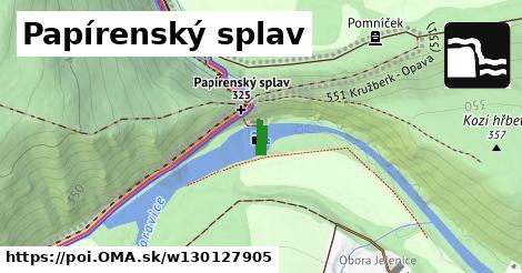 Papírenský splav