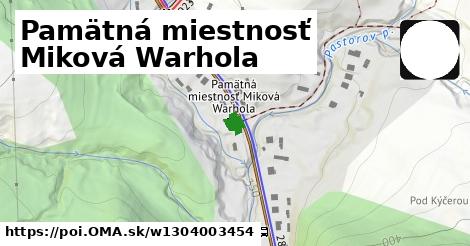 Pamätná miestnosť Miková Warhola