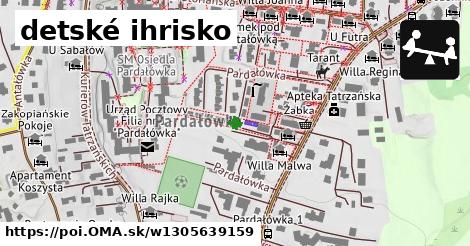 detské ihrisko