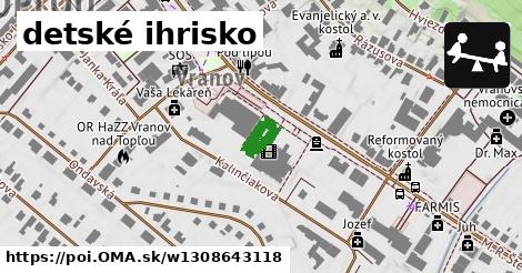 detské ihrisko