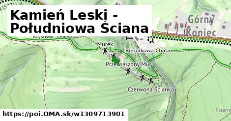 Kamień Leski - Południowa Ściana