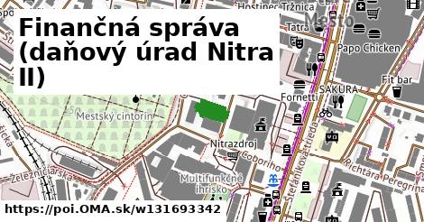 Finančná správa (daňový úrad Nitra II)