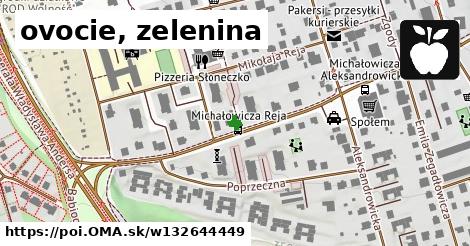 ovocie, zelenina