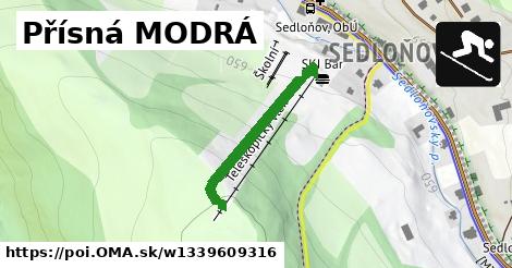 Přísná MODRÁ