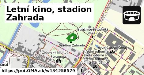 Letní kino, stadion Zahrada