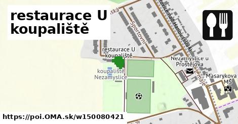 restaurace U koupaliště