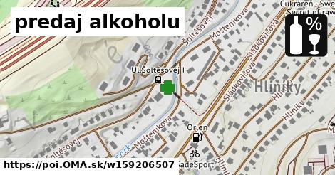 predaj alkoholu