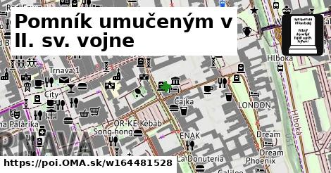 Pomník umučeným v II. sv. vojne