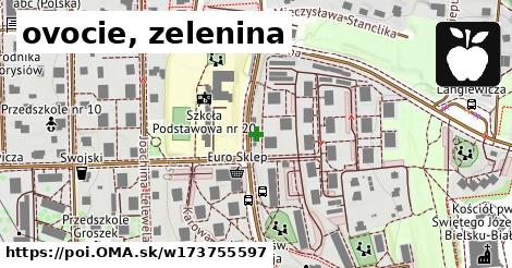 ovocie, zelenina