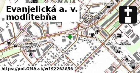 Evanjelická a. v. modlitebňa