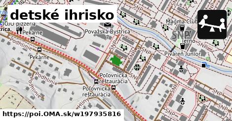 detské ihrisko