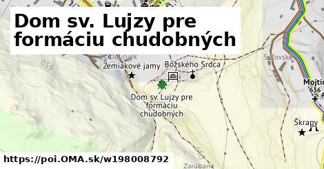 Dom sv. Lujzy pre formáciu chudobných