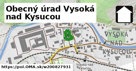 Obecný úrad Vysoká nad Kysucou